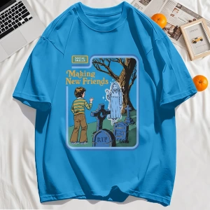 Y2k Vintage Tişört Tee Yeni Arkadaşlar Yapmak Baskı