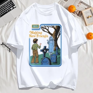 Y2k Vintage Tişört Tee Yeni Arkadaşlar Yapmak Baskı