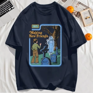 Y2k Vintage Tişört Tee Yeni Arkadaşlar Yapmak Baskı