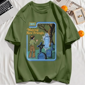 Y2k Vintage Tişört Tee Yeni Arkadaşlar Yapmak Baskı
