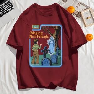 Y2k Vintage Tişört Tee Yeni Arkadaşlar Yapmak Baskı