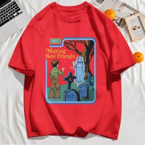 Y2k Vintage Tişört Tee Yeni Arkadaşlar Yapmak Baskı