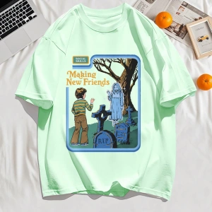 Y2k Vintage Tişört Tee Yeni Arkadaşlar Yapmak Baskı