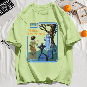 Y2k Vintage Tişört Tee Yeni Arkadaşlar Yapmak Baskı