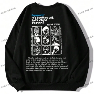Y2K  YENİ SEZON SSWEAT HARAJUKA KUROMİ RETRO KOD 1131