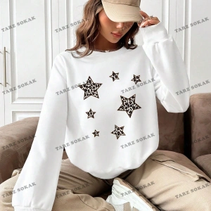 Y2K YENİ SEZON SSWEAT HARAJUKA KUROMİ RETRO KOD 1283 Beyaz