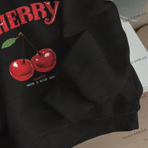 Y2K YENİ SEZON SSWEAT HARAJUKA KUROMİ RETRO KOD 1573 Beyaz