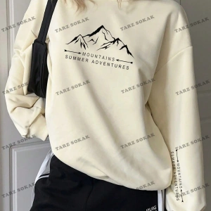 Y2K YENİ SEZON SSWEAT HARAJUKA KUROMİ RETRO KOD 16 Bej