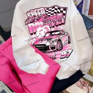 Y2K YENİ SEZON SSWEAT HARAJUKA KUROMİ RETRO KOD 16 Beyaz