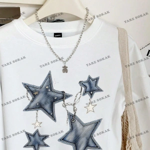 Y2K YENİ SEZON SSWEAT HARAJUKA KUROMİ RETRO KOD 16 Beyaz