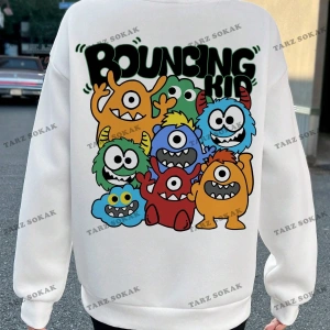 Y2K YENİ SEZON SSWEAT HARAJUKA KUROMİ RETRO KOD 16 Beyaz