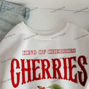 Y2K YENİ SEZON SSWEAT HARAJUKA KUROMİ RETRO KOD 16 Beyaz