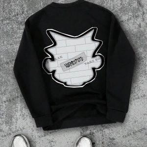 Y2K YENİ SEZON SSWEAT HARAJUKA KUROMİ RETRO KOD 1601 Siyah