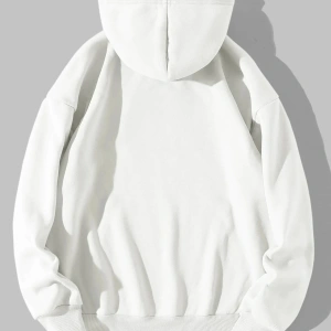 Yasolin----Kadın Beyaz Los Angeles Baskılı Kapüşonlu Sweatshirt