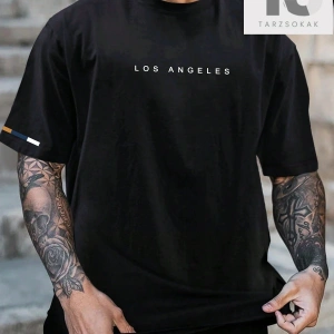 Yazılı Erkek Kısa Kollu Günlük Giyim Tişört