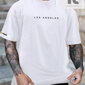 Yazılı Erkek Kısa Kollu Günlük Giyim Tişört