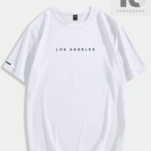 Yazılı Erkek Kısa Kollu Günlük Giyim Tişört