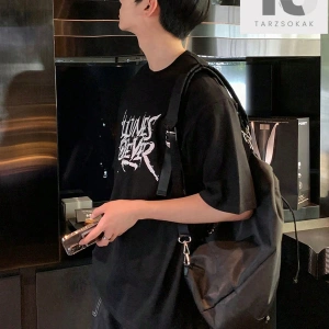 Yazılı Erkek Yazlık Tişört