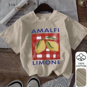 Yazlık Kadın Bol Tişört, GOOD HINGS TAKE TIMES Yazılı Baskı, %100 Pamuk Beyaz Kısa Kollu Graf