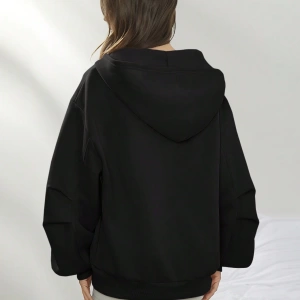 Yazlık Polar Büyük Boy Fermuarlı Uzun Kollu Kapşonlu Model 5188