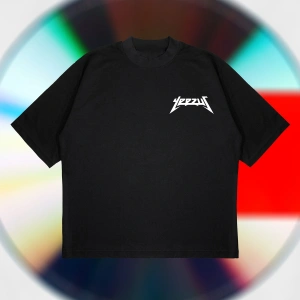 Yeezus Cd Tee Oversize Unisex Pamuklu Nefes Alan Kalın Kumaşlı
