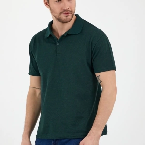 Yeşil Dar/slim Fitt Polo Yaka Tshirt