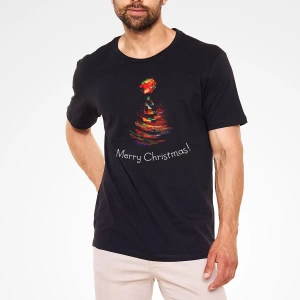 Yılbaşı Yeni Yıl Christmas Siyah Unisex Tişört T-shirt