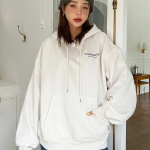 Yıldız Baskılı Damla Omuzlu Kapüşonlu Üst Bej