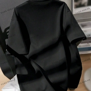 Yıldız Baskılı Oversize Kalıp Unisex T-shirt