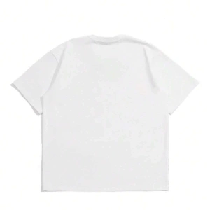 Yıldız Grafikli Yuvarlak Yaka Kısa Kollu Tişört