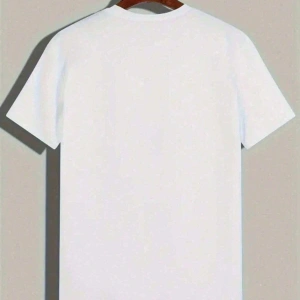 Yıldız Grafikli Yuvarlak Yaka Kısa Kollu Tişört