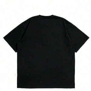 Yıldız Grafikli Yuvarlak Yaka Kısa Kollu Tişört