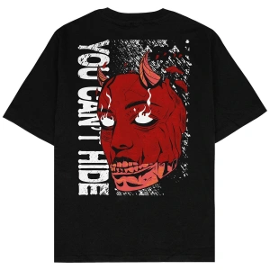 You Cant Hide Siyah Oversize Unisex T-shirt
