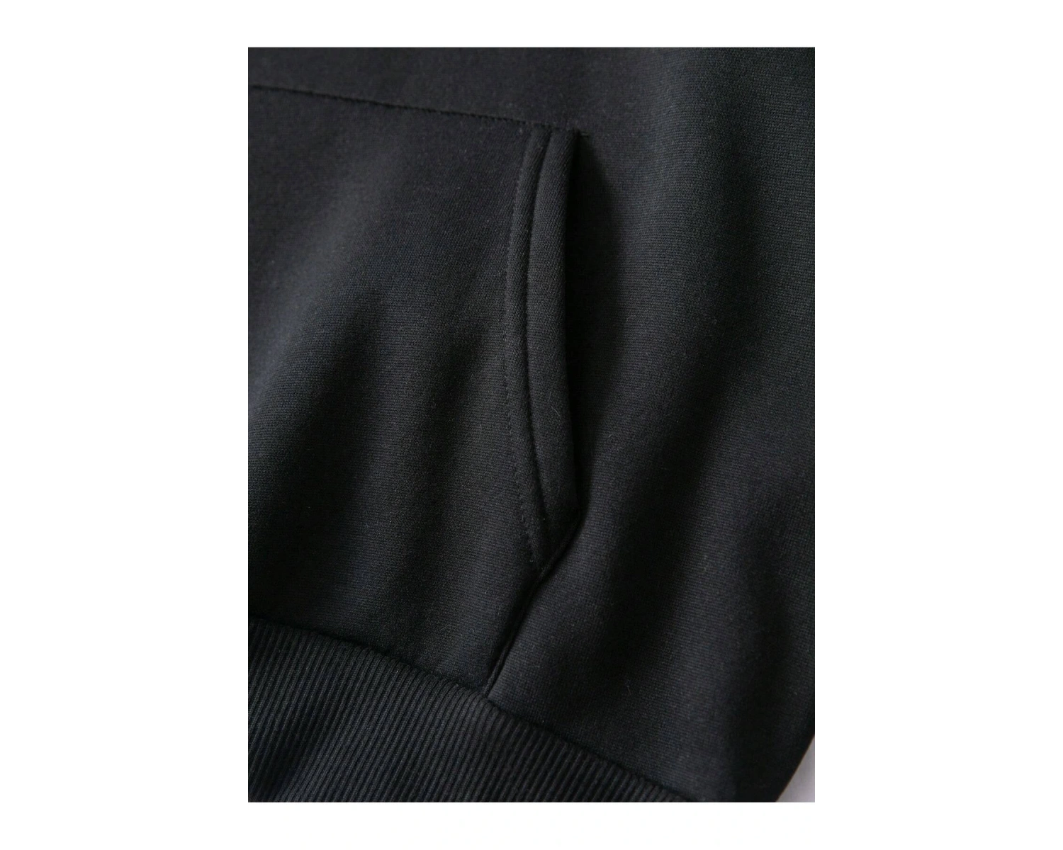 . Essnce Butterfly Print Kangaroo Pocket Drawstring Lined Hoodie Siyah