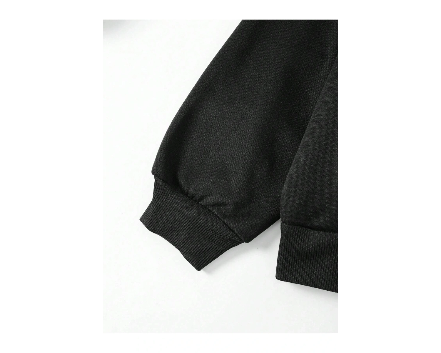 . Essnce Floral & Butterfly Print Kangaroo Pocket Drawstring Hoodie Siyah