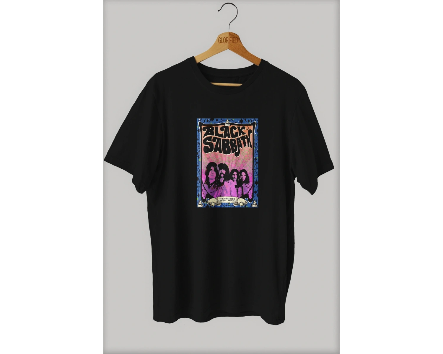 -wed Black Sabbath Tasarım Baskılı Oversize T-shirt ( Tişört )sokak Tarzı