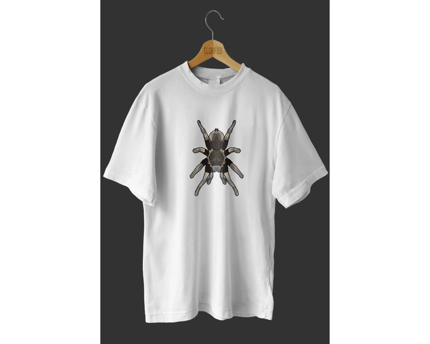 -wed Tarantula Tasarım Baskılı Oversize T-shirt ( Tişört )
