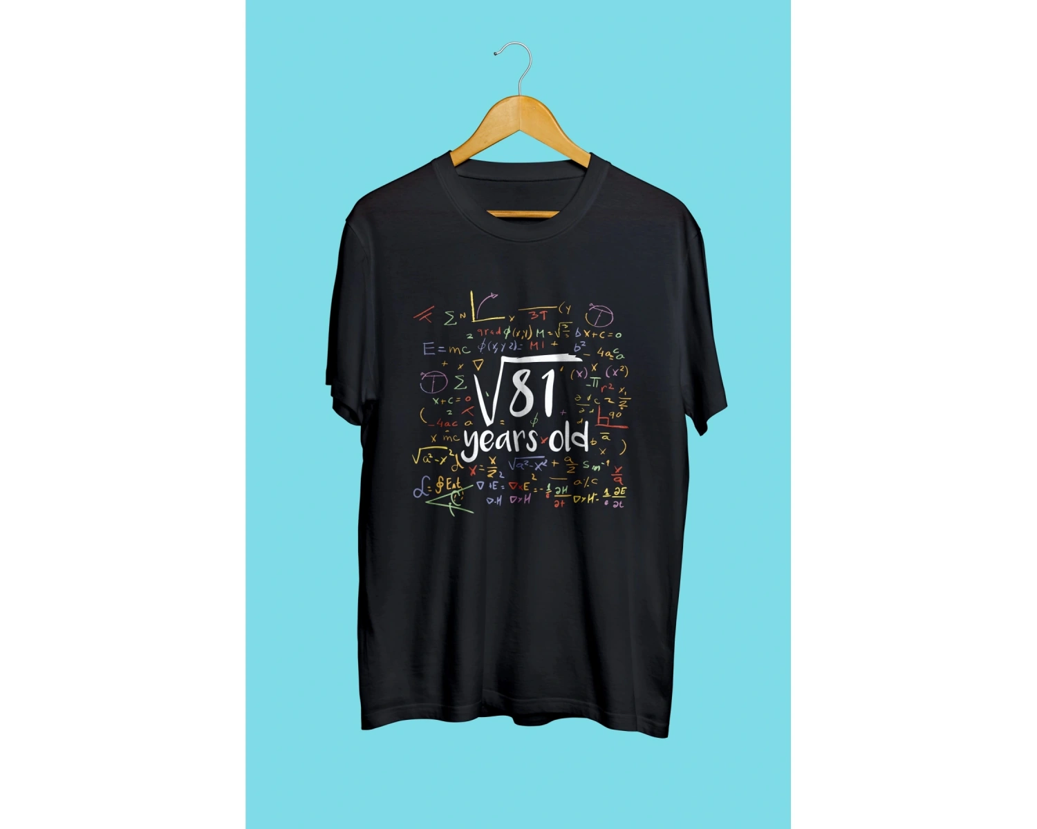 18 Yaş Matematik Öğrenci Tasarım Baskılı Unisex Tişört