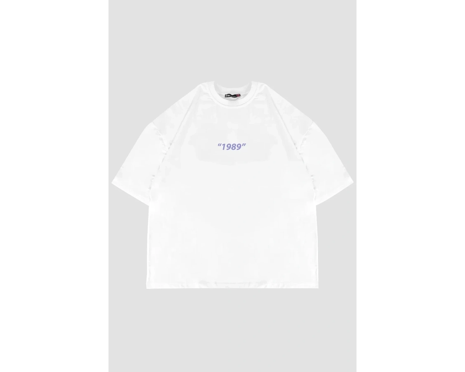 1989 Sırt Baskılı Oversize Unisex Beyaz
