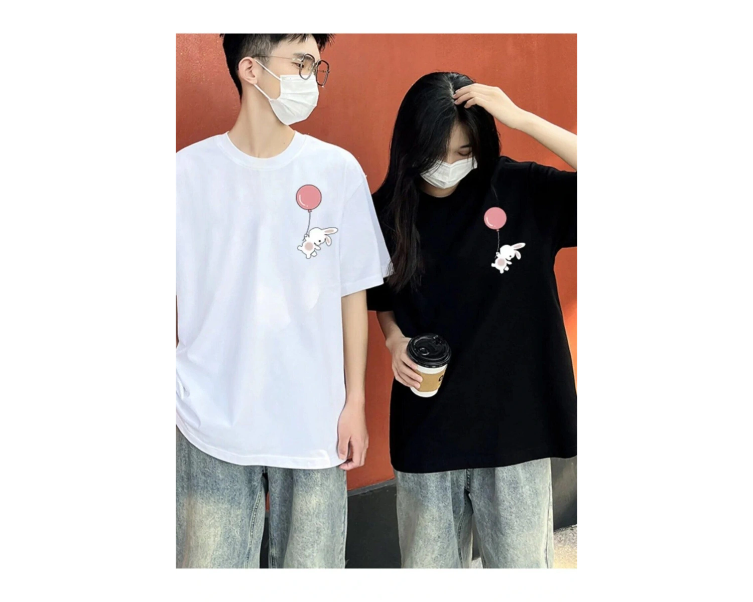 2 Adet Tir Harajuku Style Çift Sevgili Kombinleri Couple Clothing Yeni Sezon