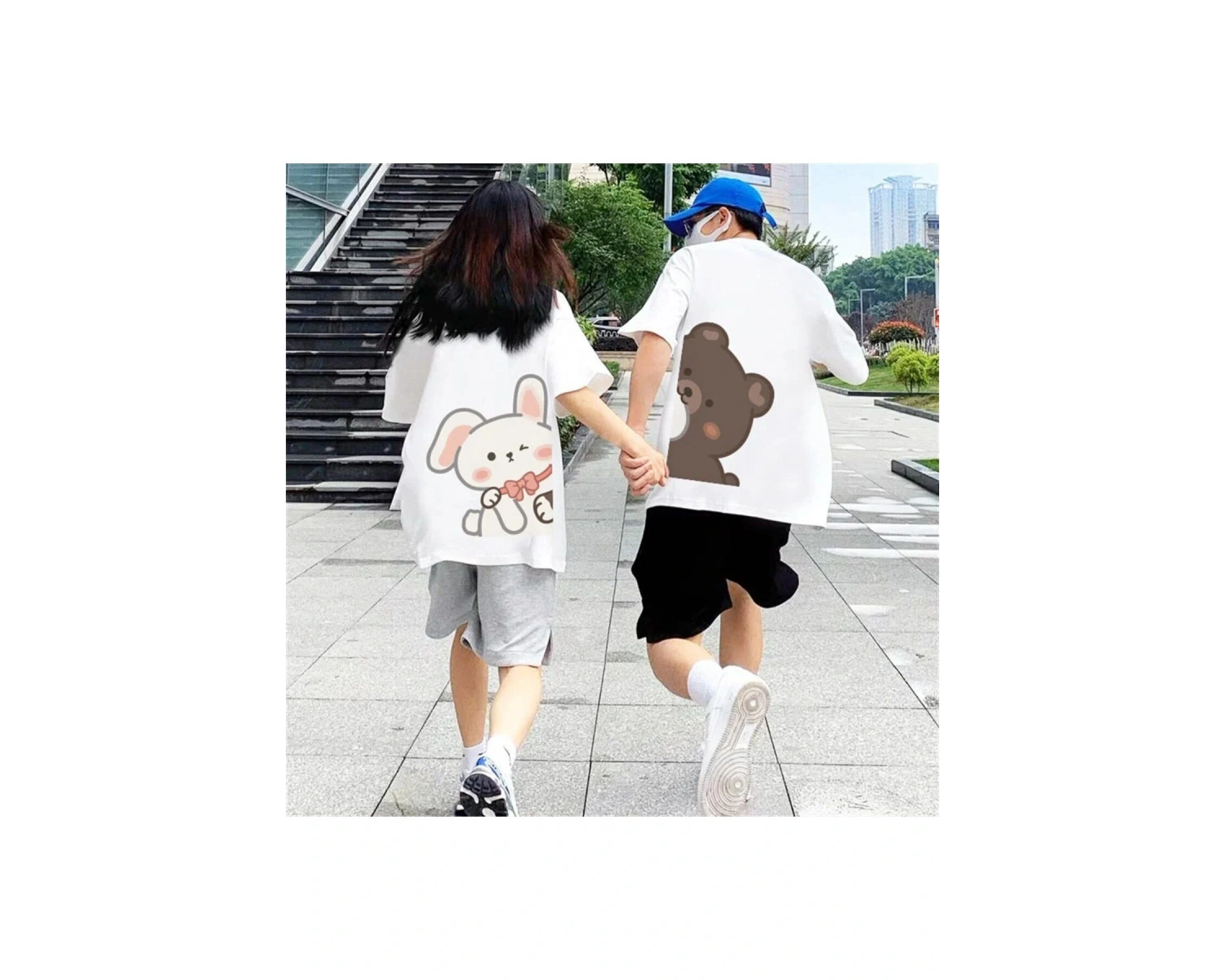 2 Adet Tir Harajuku Style Çift Sevgili Kombinleri Couple Clothing Yeni Sezon