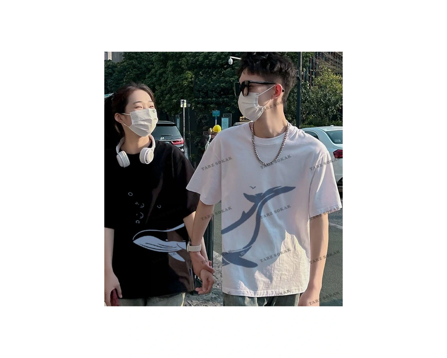 2 Adet Tir Harajuku Style Çift Sevgili Kombinleri Couple Clothing Yeni Sezon