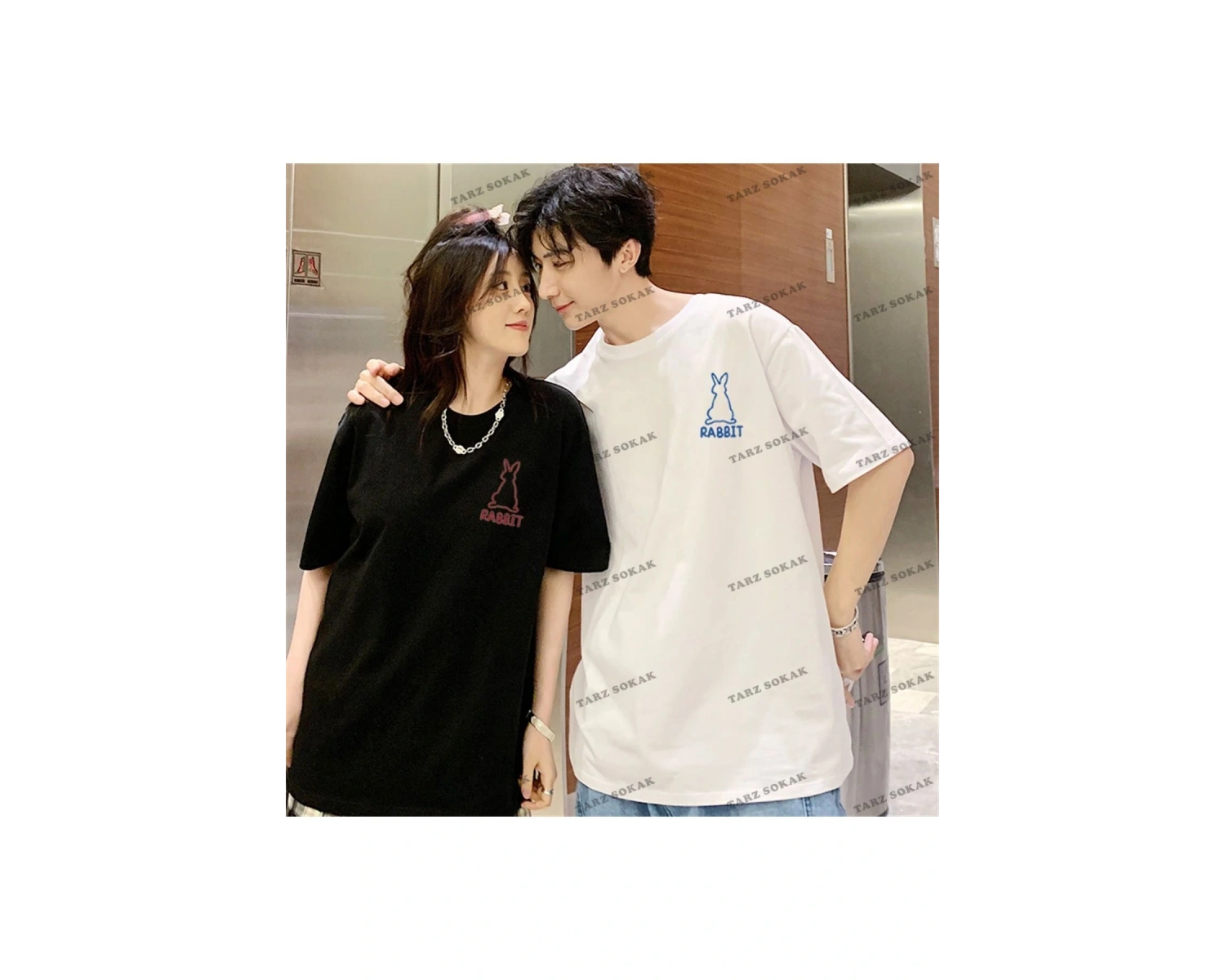 2 Adet Tir Harajuku Style Çift Sevgili Kombinleri Couple Clothing Yeni Sezon