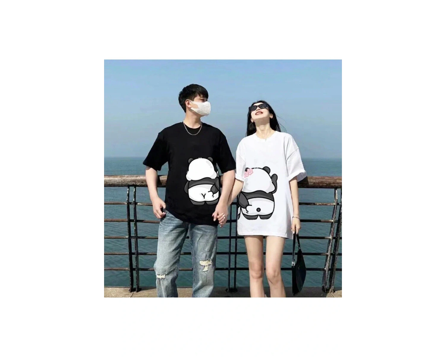 2 Adet Tir Harajuku Style Çift Sevgili Kombinleri Couple Clothing Yeni Sezon