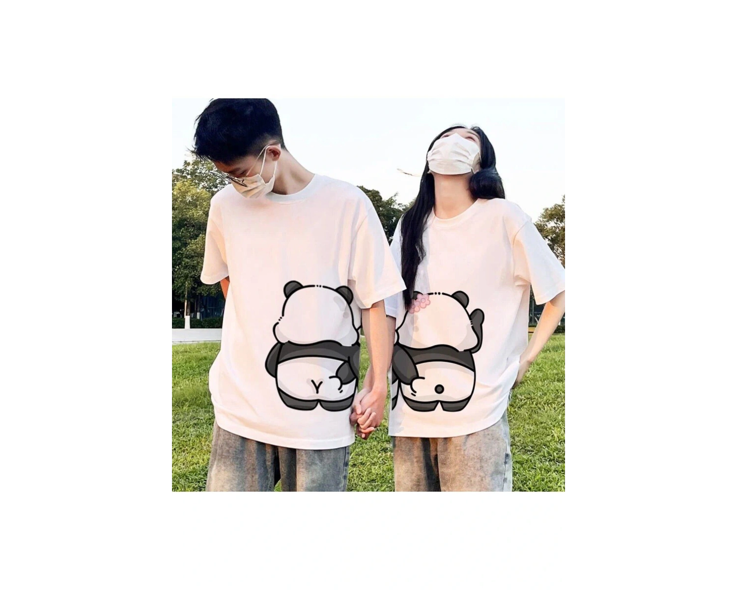 2 Adet Tir Harajuku Style Çift Sevgili Kombinleri Couple Clothing Yeni Sezon