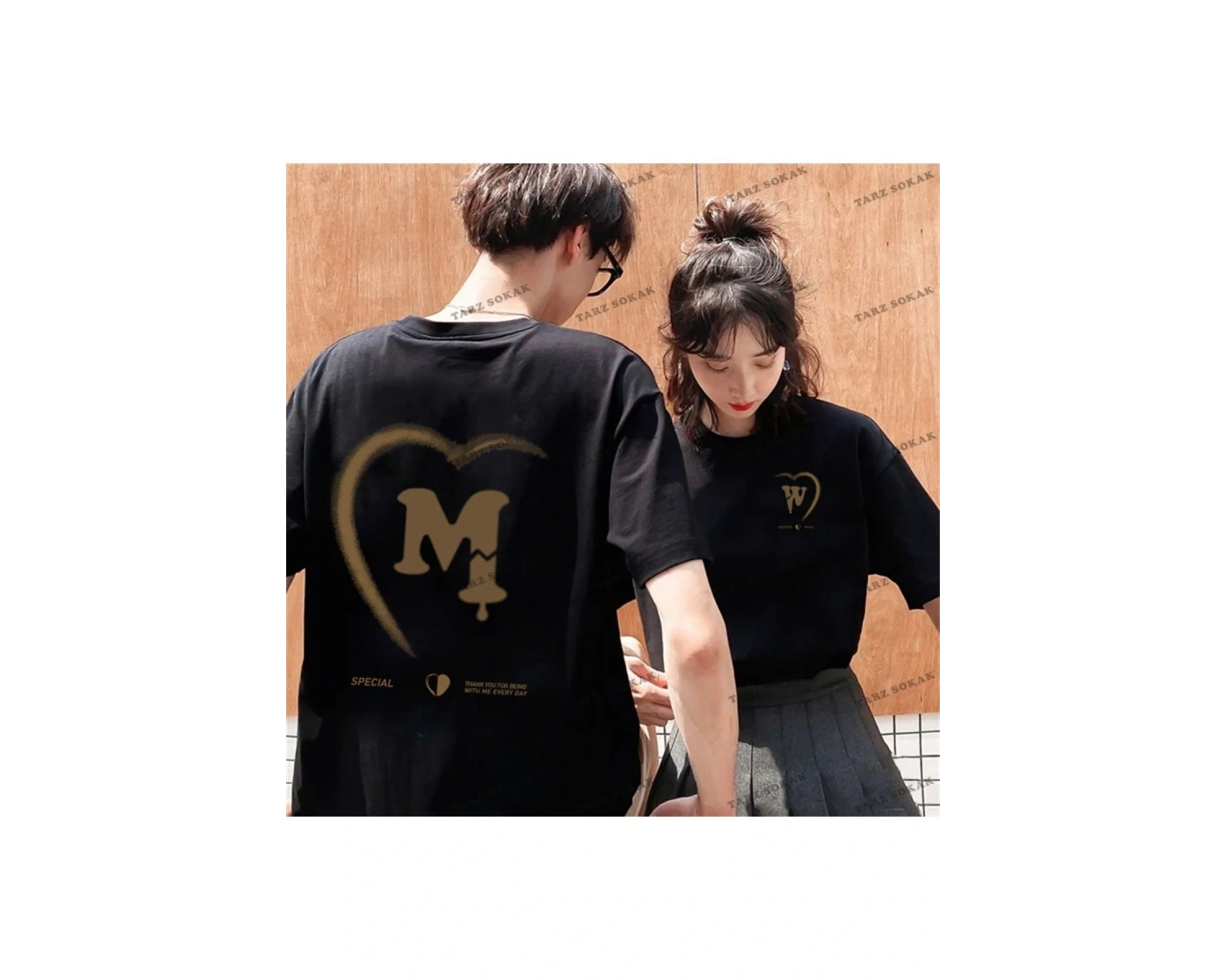 2 Adet Tir Harajuku Style Çift Sevgili Kombinleri Couple Clothing Yeni Sezon