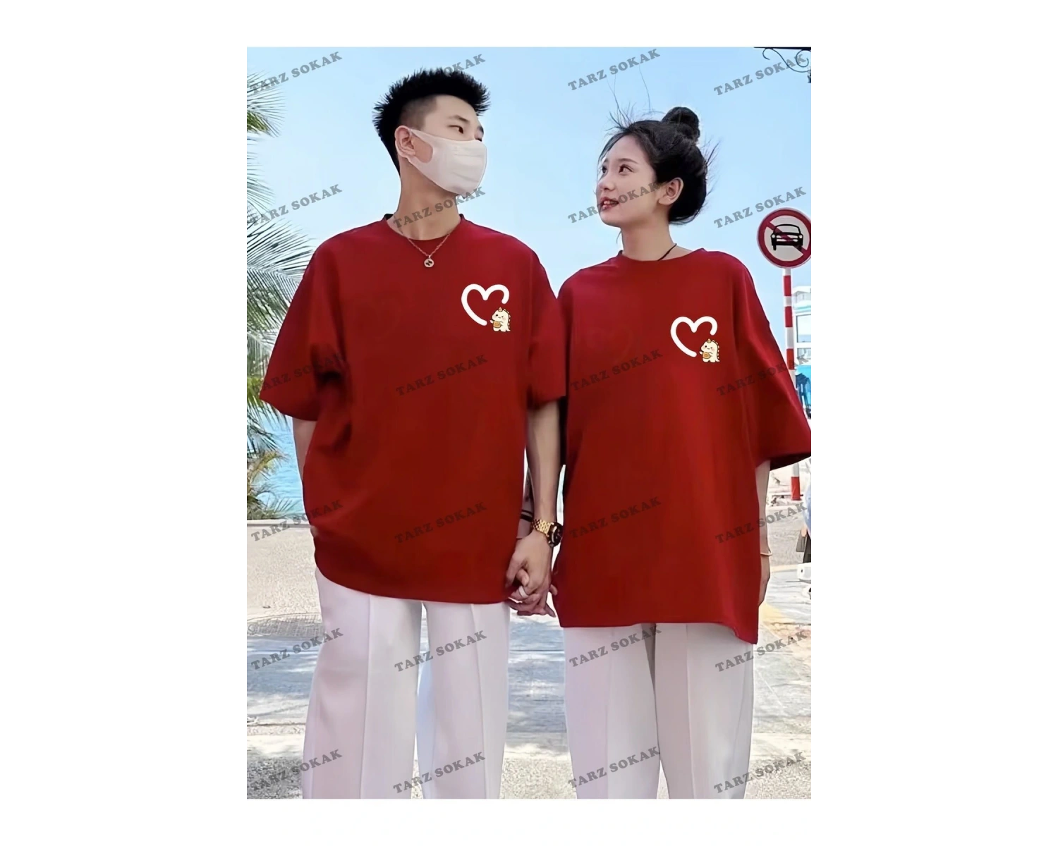 2 Adet Tir Harajuku Style Çift Sevgili Kombinleri Couple Clothing Yeni Sezon