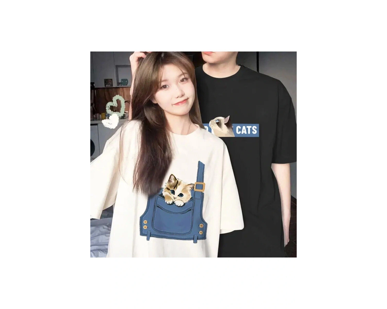 2 Adet Tir Harajuku Style Çift Sevgili Kombinleri Couple Clothing Yeni Sezon