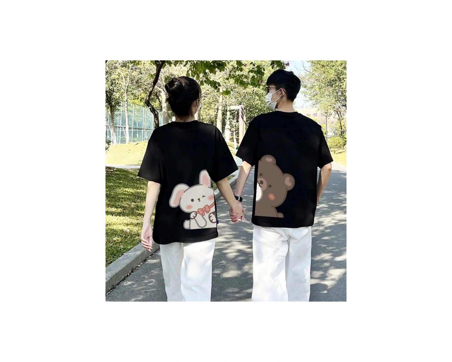 2 Adet Tir Harajuku Style Çift Sevgili Kombinleri Couple Clothing Yeni Sezon