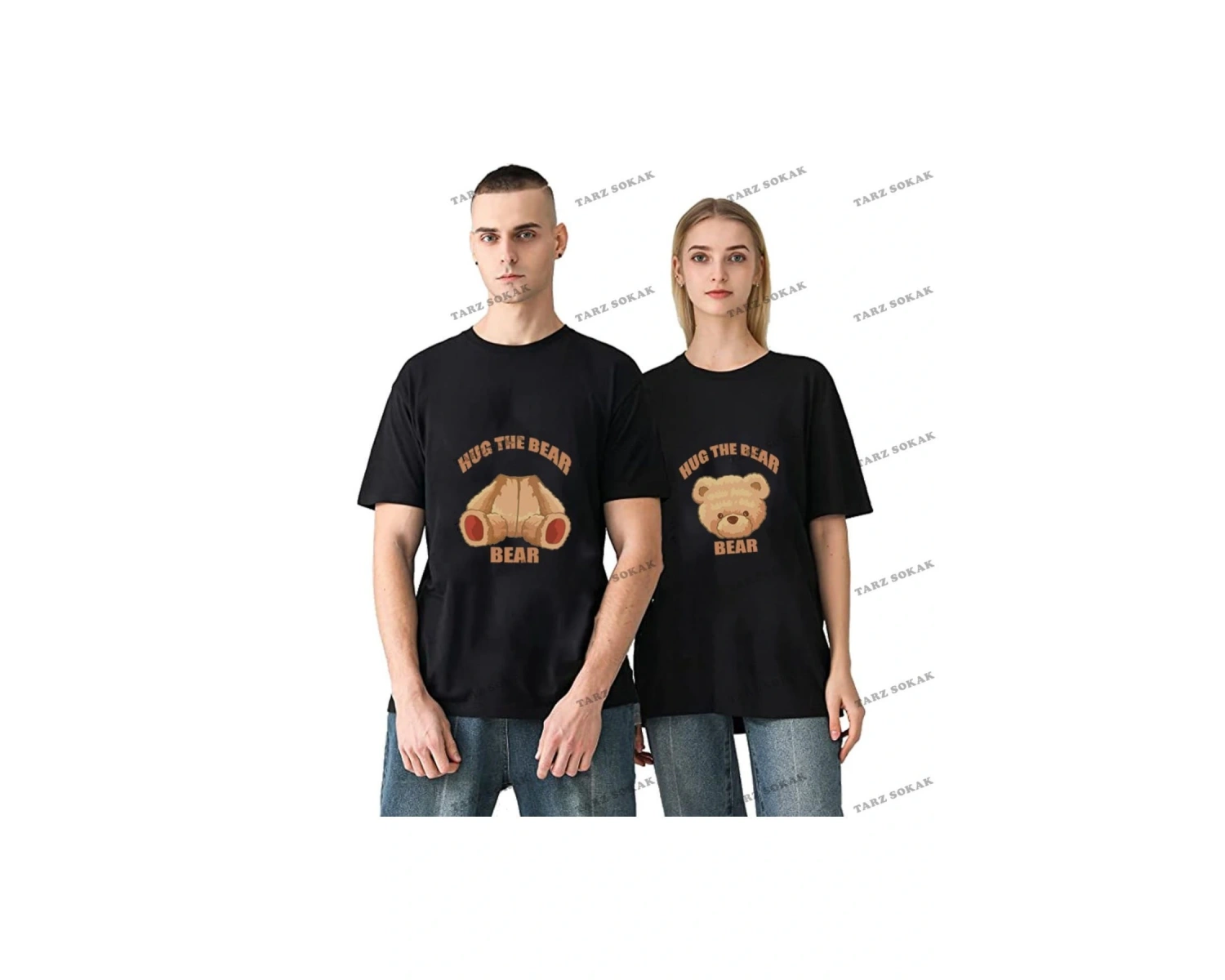 2 Adet Tir Harajuku Style Çift Sevgili Kombinleri Couple Clothing Yeni Sezon